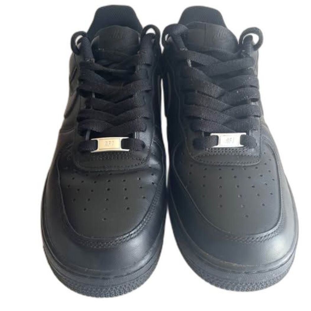 Nike Air Force 1 '07 shoes in the "Triple Black" colorway. Size 8 Men's